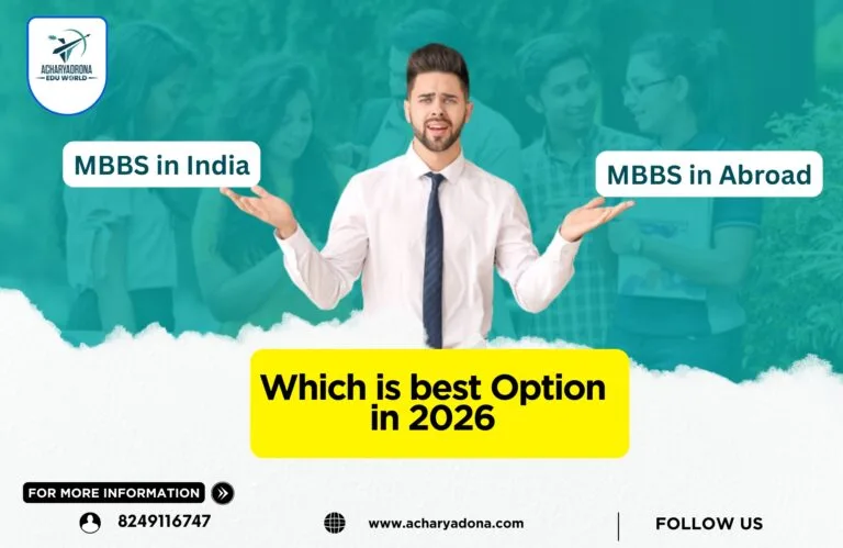 MBBS in India VS MBBS in Abroad – Which is best Option in 2026