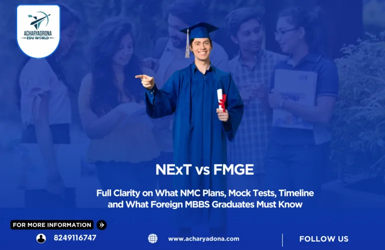 NExT vs FMGE: Full Clarity on What NMC Plans, Mock Tests, Timeline and What Foreign MBBS Graduates Must Know