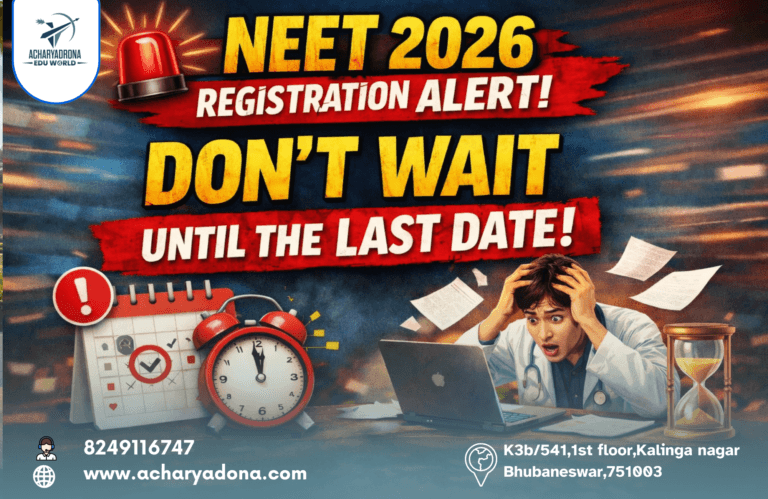 NEET 2026 Registration Alert: Don’t Wait Until the Last Date
