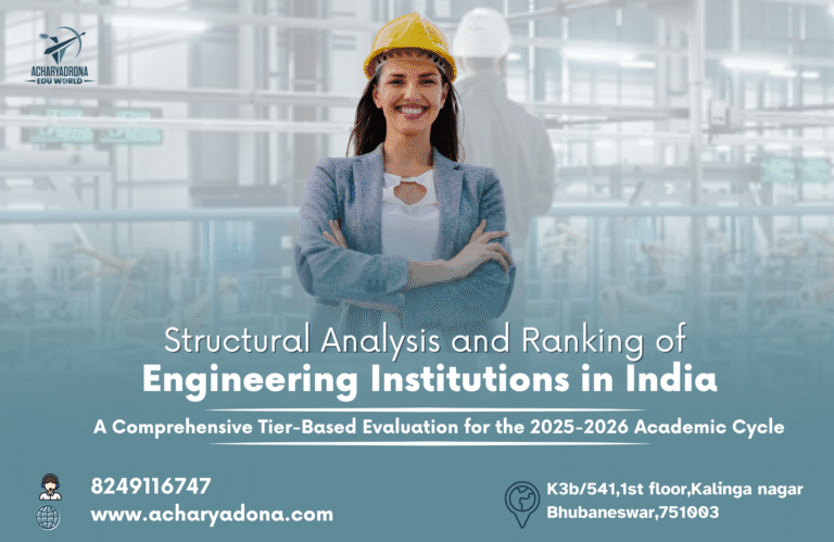 Structural Analysis and Ranking of Engineering Institutions in India: A Comprehensive Tier-Based Evaluation for the 2025-2026 Academic Cycle