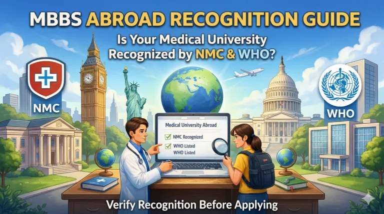 NMC & WHO Recognition: How to Verify Your MBBS University Abroad