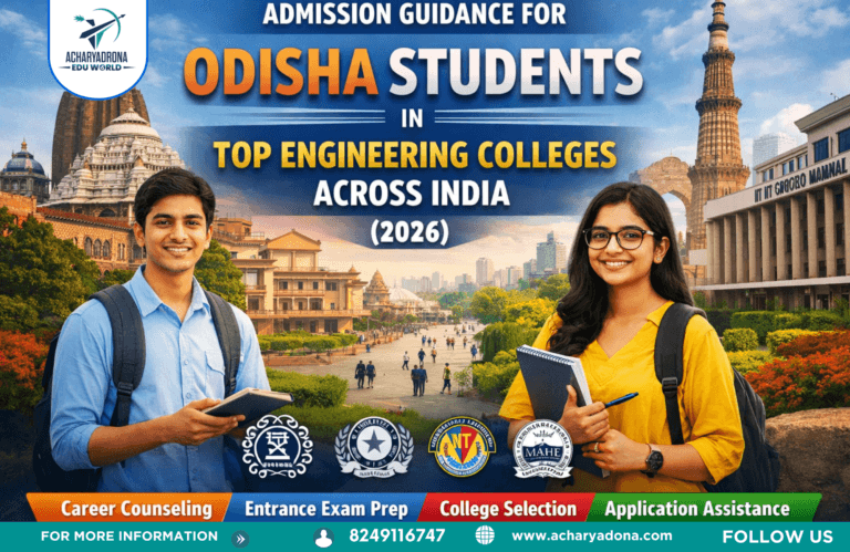 Admission Guidance for Odisha Students in Top Engineering Colleges Across India (2026)