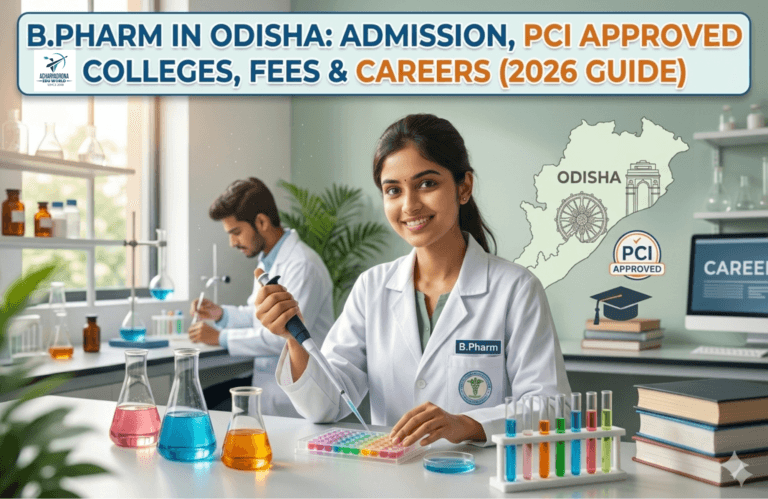 B.Pharm in Odisha: Admission, PCI Approved Colleges, Fees & Careers (2026 Guide)