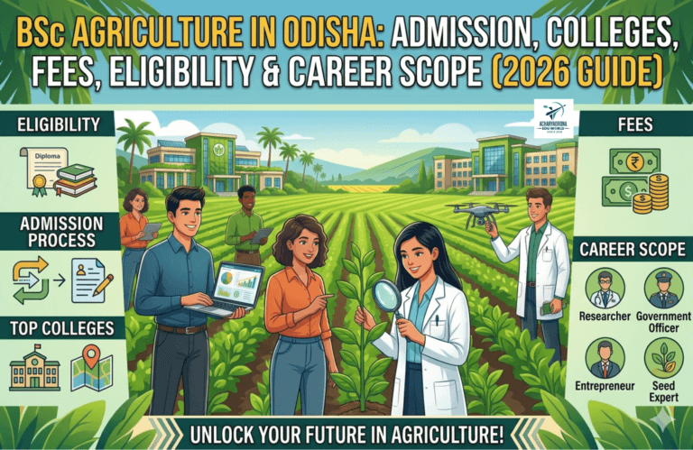 BSc Agriculture in Odisha: Admission, Colleges, Fees, Eligibility & Career Scope (2026 Guide)