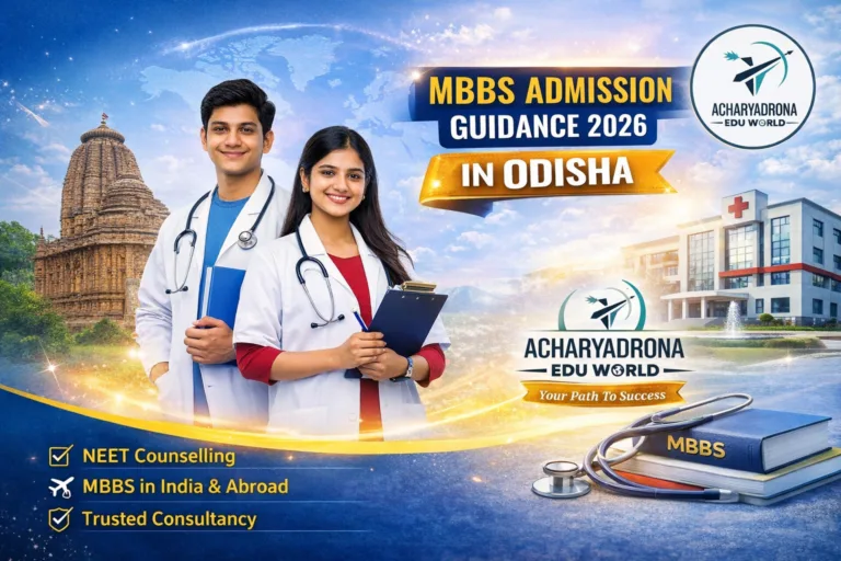 Best MBBS Admission Guidance in Odisha 2026 | Step-by-Step Guide for Odisha Students