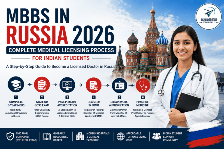 MBBS in Russia 2026: Complete Medical Licensing Process for Indian Students