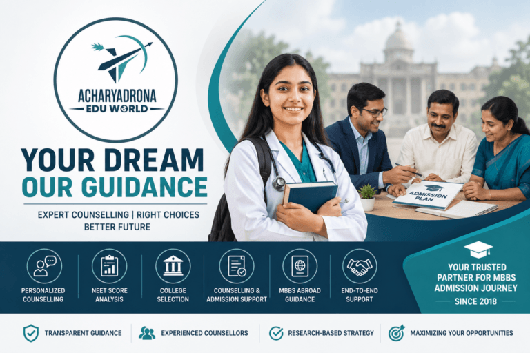 Why Odisha Students & Parents Trust Acharyadrona Edu World for MBBS/BDS Admission 2026 !
