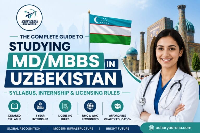 The Complete Guide to Studying MD/MBBS in Uzbekistan: Syllabus, Internship & Licensing Rules