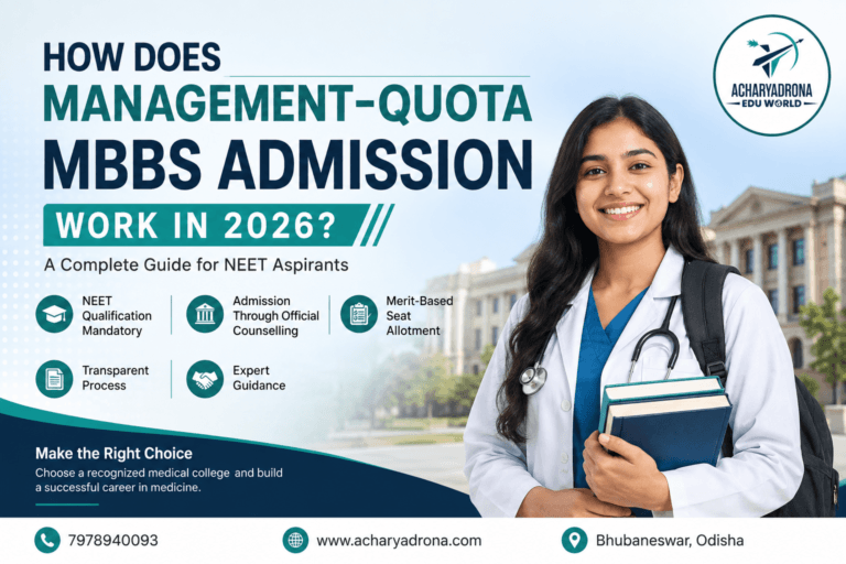 MBBS Admission Through Management Quota in 2026: Complete Guide for Students!