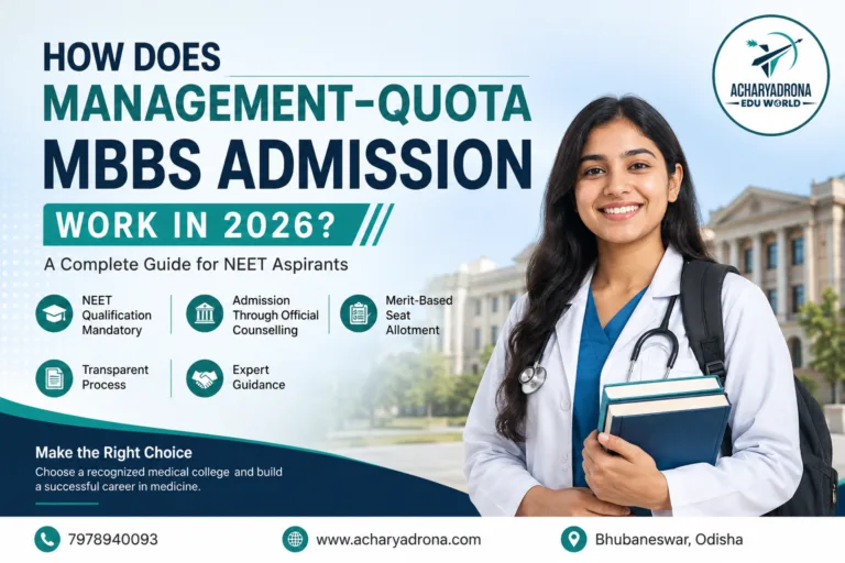 MBBS Admission Through Management Quota in 2026: Complete Guide for Students!